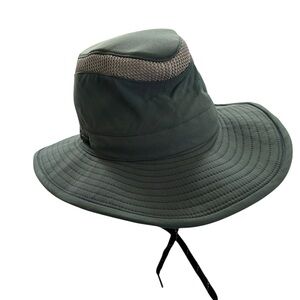 Tilley Adult Unisex LTM6 Airflow Fishing Sun Hat Sz 7 1/8 Dark Green Boating